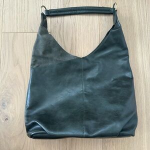 Elegant Black Leather Hobo Bag